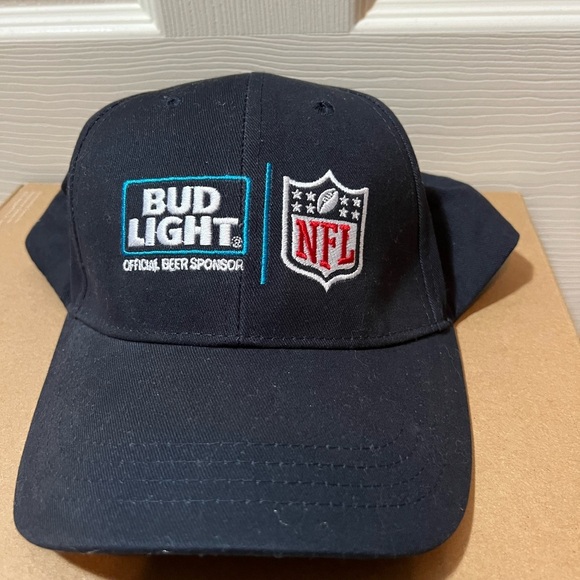 NFL Other - Official NFL Bud Light Sponsor Men's Navy Embroidered Patch Snapback